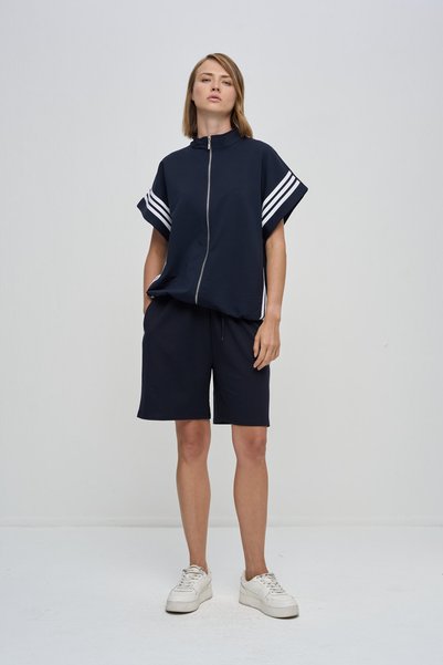 HANIQA Striped comfort shorts set