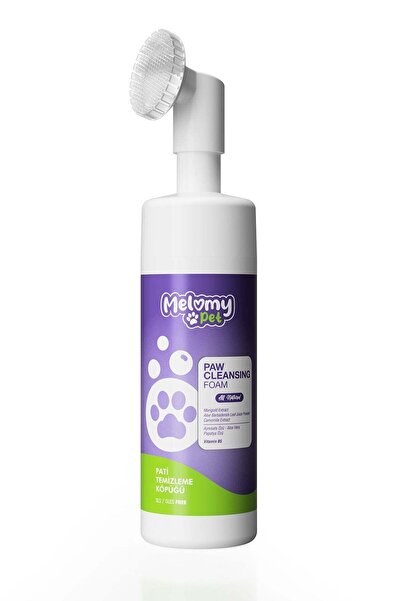 Melomy MeloMyPet Kedi ve Köpek Pati Temizleme Köpüğü, Silikon Fırçalı Başlık,...