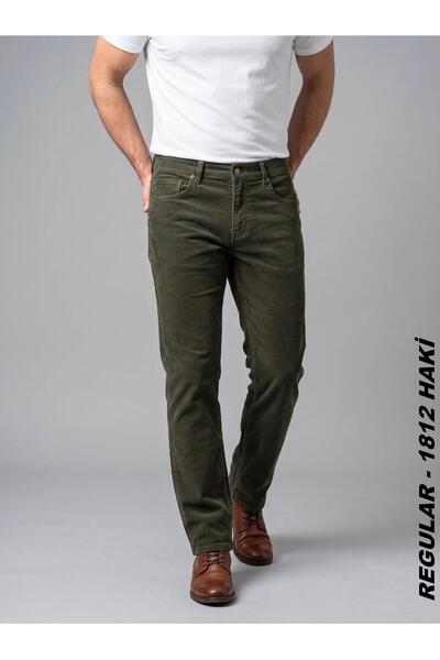 Twister Jeans Men's Regular Fit Lycra Thin Wicking Velvet Trousers