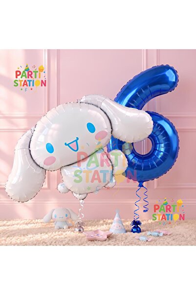 Parti Station Kuromi Concept Cinnamoroll Foil Balloon 100 cm and 6 Years Old ...