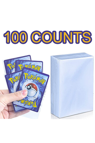 Choice 100 قطعة من أغلفة البطاقات الشفافة المناسبة لألعاب TCG، حافظة بطاقات P...