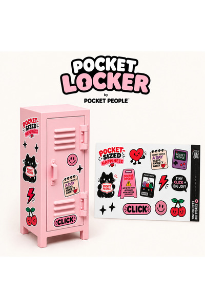 Pocket People Pocket Locker Mini Desktop Cabinet Organizer |   Decorative Min...
