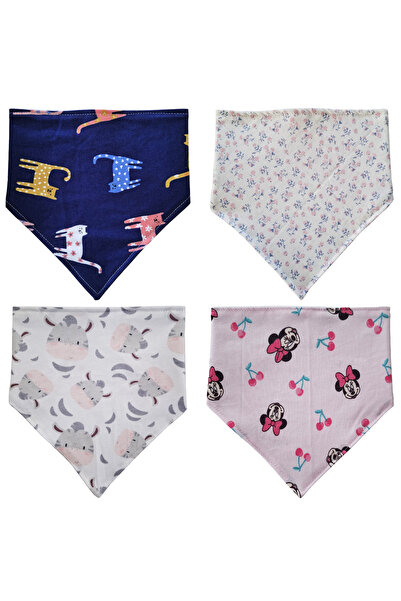 Baby Minik Triangle Scarf Combed Cotton Liquid Proof Drool and Feeding Bib 4 ...