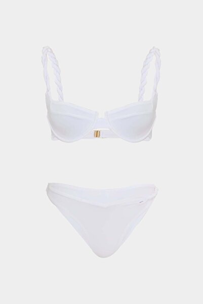 Açelya Okcu Top de bikini pentru femei FRIGG Fit, cu detaliu premium cu brete...