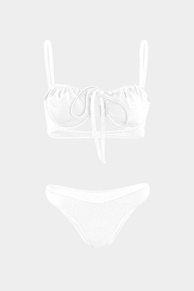Açelya Okcu Premium Γυναικείο Τοπ Μπικίνι LUNA Slim Fit με Λεπτομέρεια με Κορ...
