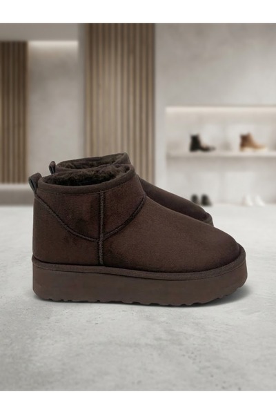Gloriys Ayakkabı & Çanta Bitter Coffee-Colored 4 cm Sole Comfortable Fit Boot...