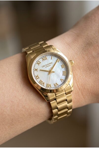Lee Cooper Lc08190.120 Women's Wristwatch – Gold – 28 mm – Dial