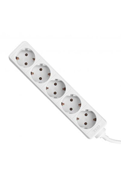 AF International Prelungitor 3 m 5 prize Schuko cablu 3 x 1.5mm alb