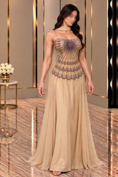 GORI FASHION فستان سهرة شك فاخر