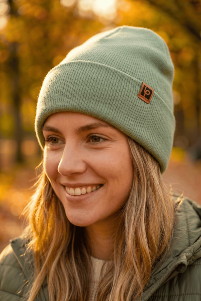 Sofist İstanbul Κλασικό καπέλο μπερέ με πλεκτό σχέδιο Sage Green Unisex Basic...