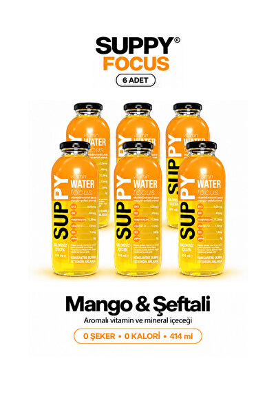 suppy Vitamin Water Focus 6 Adet 414 ml