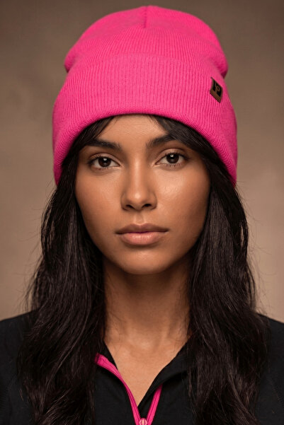 Sofist İstanbul Νέον ροζ Unisex Basic Beanie LP Collection Πλεκτό κλασικό μπε...