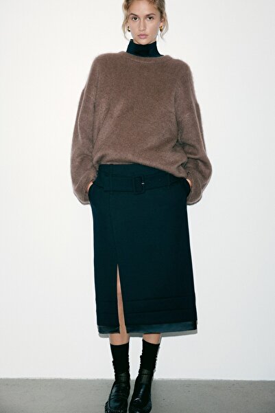 H&M Tiftik Karışımlı Oversize Kazak