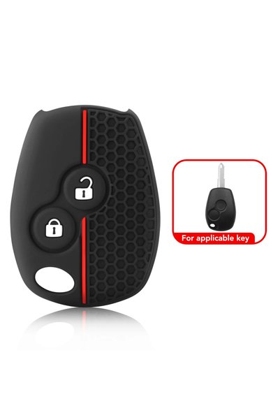 Choice غطاء مفتاح سيليكون بزرين، حامل مفتاح لسيارات رينو كليو 3، لوجان 2، داس...