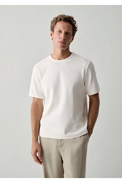 Mavi Ecru Basic T-Shirt Regular Fit / Normal Cut 0613547-70057