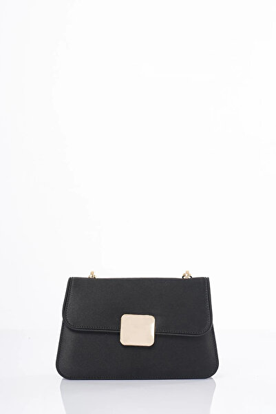 Kayra Beaded Baguette Bag Black