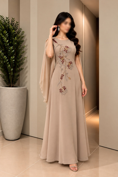 GORI FASHION فستان سهرة فاخر تطريز