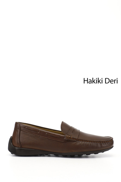 GÖNDERİ(R) Erkek Kahverengi Rok Hakiki Deri Loafer Ayakkabı