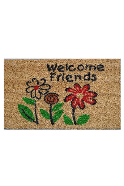 KOÇTAŞ Welcome Friends Pvc Taban Paspas 30x50 cm