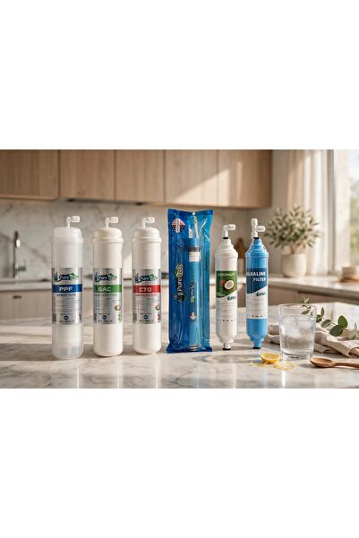 Yakut 6 aşamalı inline filtre seti (orijinal) NSF onaylı coconut (hindistan cevizi)