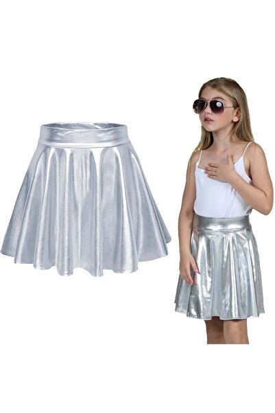 ERDEM KIDS Metalik Parlak Işıltılı şortlu kloş parti, gösteri, etkinlik, bayr...