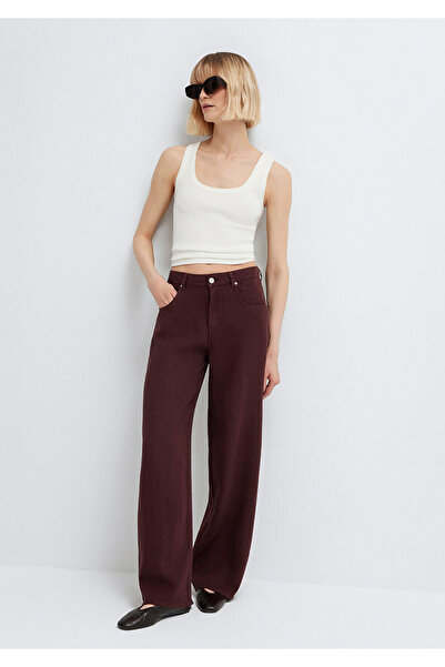 Mavi Bordo Keten Pantolon 1011267-70259