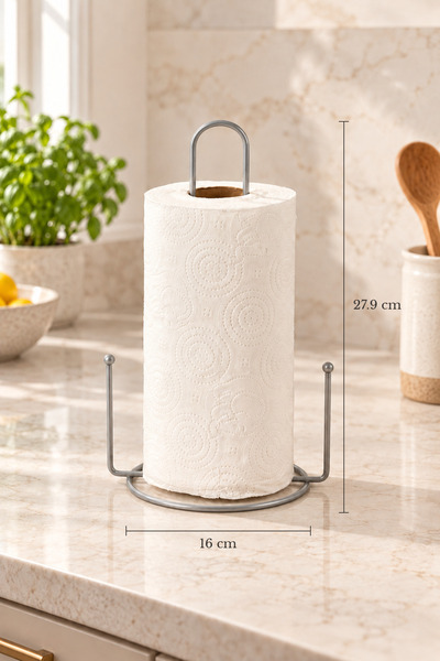 Edora Home Gümüş Misketli Kağıt Rulo Havluluk,Peçetelik Mutfak Banyo Çocuk Od...