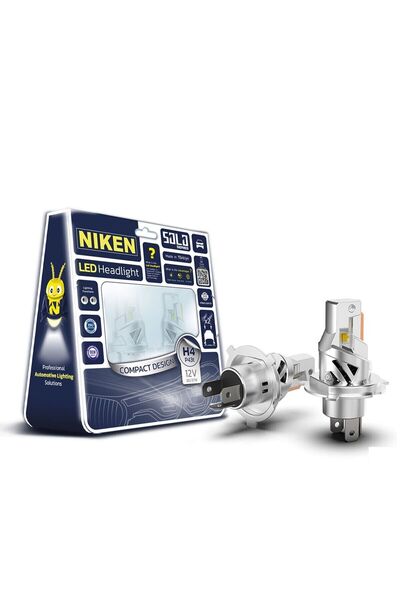 Niken H4 led xenon far ampulü seti solo 7600lm