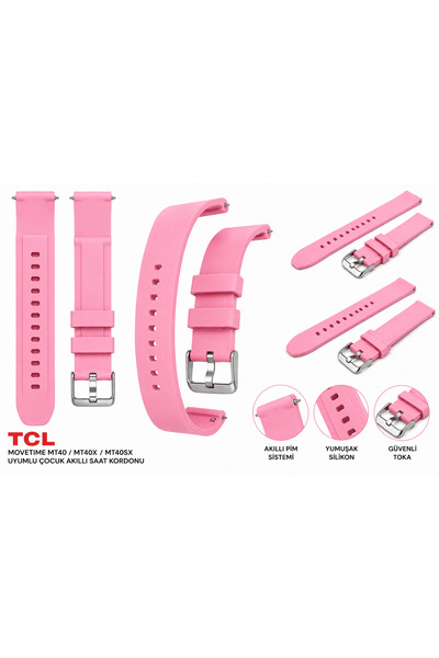 onlinekordon TCL MoveTime MT40, MT40X ve MT40SX Uyumlu Yumuşak Silikon Akıllı...
