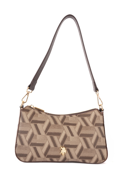U.S. Polo Assn. Coffee-Brown Women's Shoulder Bag Us26123