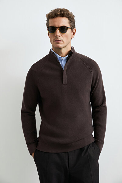 Lufian Gabı Men's Sweater Brown