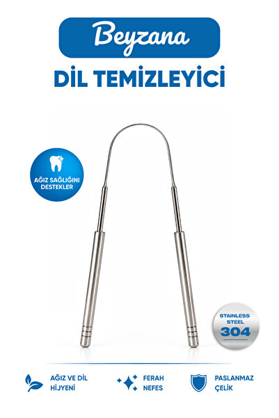 BEYZANA Dil Temizleyici Gümüş Ağız Bakım Fırçası Dil Plak Temizleme Dil Sıyırıcı