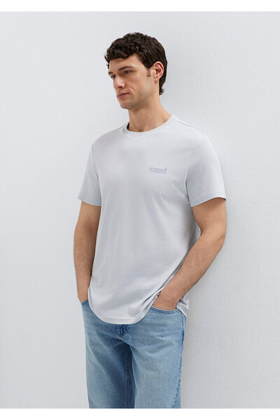 Mavi Logo Printed Interlock T-Shirt Slim Fit / Narrow Cut 0610360-70799