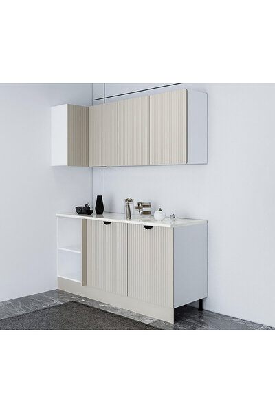 Fly Mutfak ve Banyo Vizon Membran Mutfak Köşe Modülü 160 cm