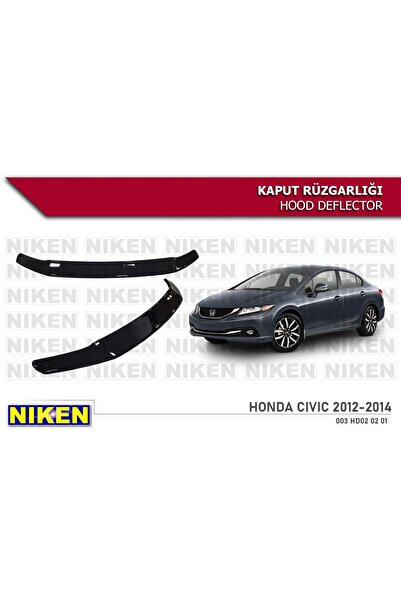 Niken Honda civic fb7 uyumlu kaput rüzgarlığı koruyucu 2012 / 2014