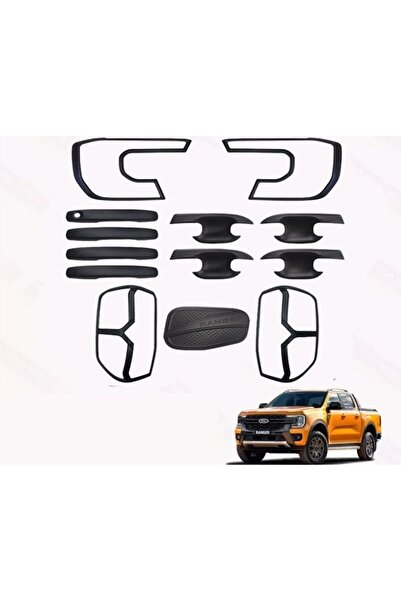 Ranger t9 kaplama seti dış siyah full 2022+