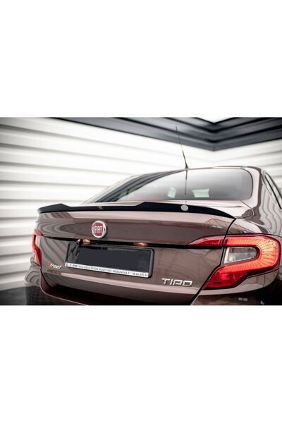 autogp Fiat egea sedan bagaj üstü spoiler yarasa pianoblack boyalı 2015+
