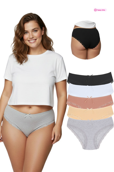 Newlilla 1009 Bato Leg Lace 5-Piece Women's Panties Pack 1009-v6