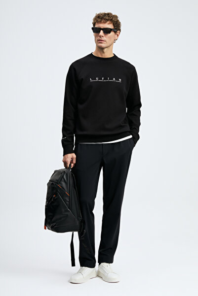 Lufian Cooper Erkek Sweatshirt Siyah