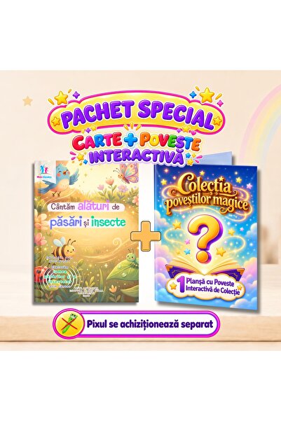 minibooks Pachet Cântăm alături de păsări și insecte Carte cu sunete interact...