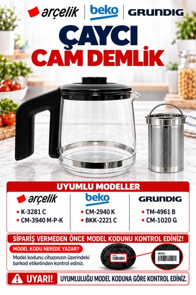 Arçelik Full Takım K-3281 C - Cm-3940 M - Cm-3940 P - Cm-3940 K Çay Makinesi ...