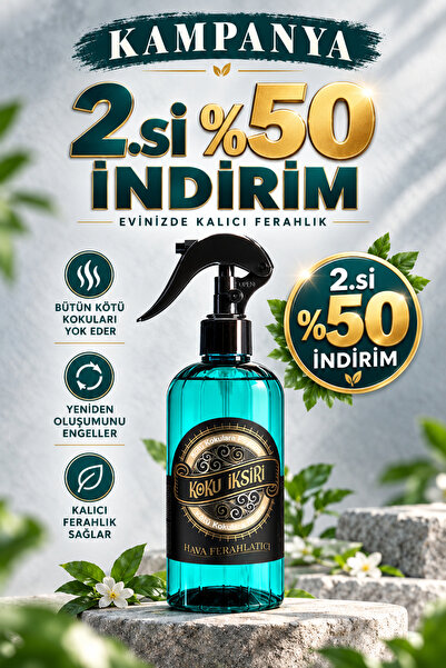 KOKU İKSİRİ Bütün Kötü Kokulara Son Ferahlatıcı Kötü Koku Giderici Oda Parfüm...