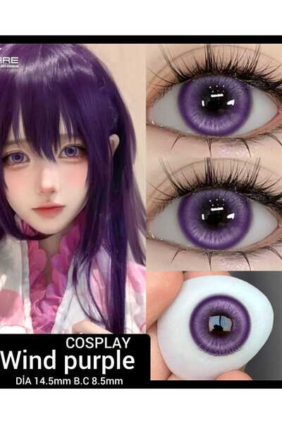 Eyeshop HALLOWEEN COSPLAY GÖZ LENSİ WİND PURPLE MOR TONDA Kulanım suresi 1 yı...