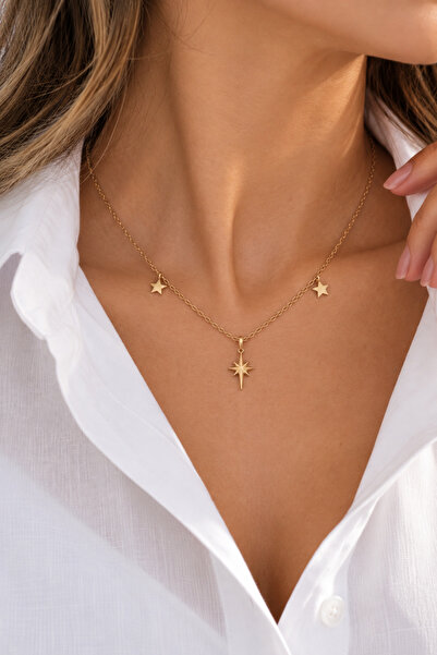 Rüzgar Alaz Three Star Necklace