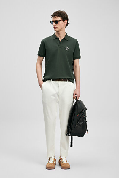 Lufian Carter Smart Men's Polo Shirt Khaki