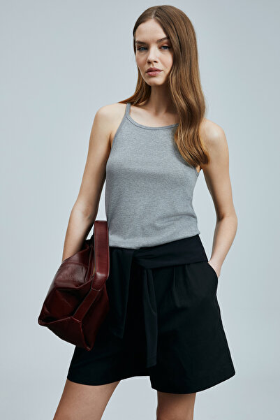 Lufian Isla Women's Sleeveless T-Shirt Gray