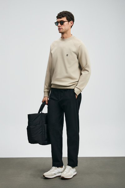 Lufian Daren Smart Erkek Chino Pantolon Slim Fit Siyah