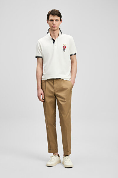 Lufian Brady Smart Men's Polo Shirt Off-White