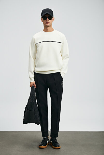 Lufian Cosmo Men's Sweatshirt Off White