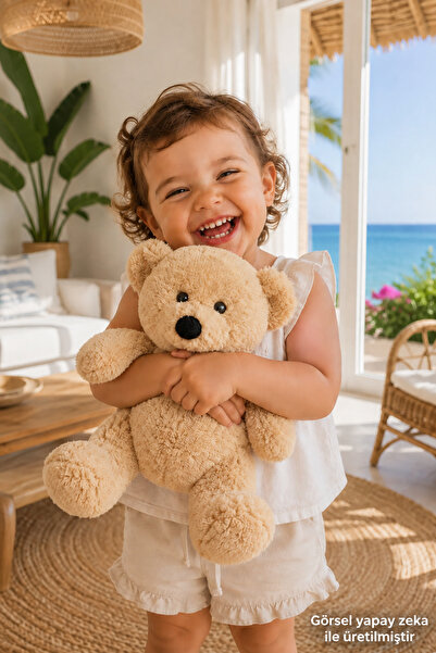 Özgüner Oyuncak Büyük Boy Ayıcık Peluş – 45 cm Sevimli Tasarım